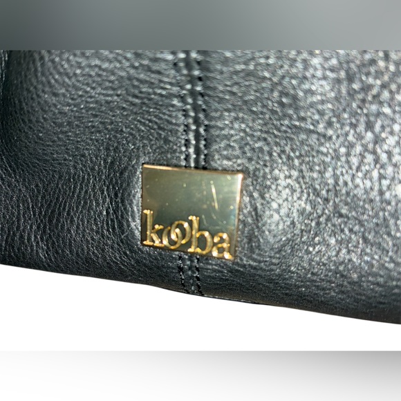 Kooba Black Leather Tote Crossbody Bag. - Picture 7 of 16